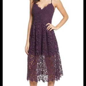 ASTR Lace Midi Dress